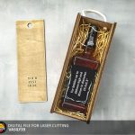 Laser Cut Slider Box for 0.7L Bottle (SVG, PDF, CDR)