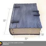 Magnetic Book Box Laser Cut Files: SVG, PDF, CDR (Digital Download)