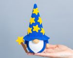 Crochet patterns Gnome Wizard, Crochet star gnome pattern, Gnome wizard amigurumi pattern, Crochet gnome pattern for home decor - Image 7
