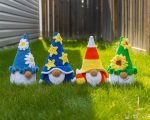 Crochet patterns bundle Four Plushie gnomes, Crochet pillow pattern, Big Crochet Plush gnome pattern, Crochet flower gnome amigurumi pattern - Image 6