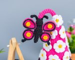 Crochet patterns Gnome with Butterfly, Crochet butterfly pattern, Gnome amigurumi pattern, Crochet gnome pattern with crochet flowers - Image 6