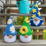 Crochet patterns bundle Four Plushie gnomes, Crochet pillow pattern, Big Crochet Plush gnome pattern, Crochet flower gnome amigurumi pattern - Image 7