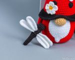 Crochet patterns Bundle: Crochet Gnomes with Bee, Ladybug, Butterfly, Dragonfly, Amigurumi pattern, Crochet gnome pattern and crochet flower - Image 8