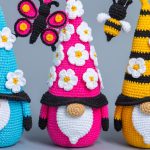 Crochet patterns Bundle: Crochet Gnomes with Bee, Ladybug, Butterfly, Dragonfly, Amigurumi pattern, Crochet gnome pattern and crochet flower - Image 4