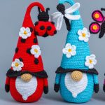 Crochet patterns Bundle: Crochet Gnomes with Bee, Ladybug, Butterfly, Dragonfly, Amigurumi pattern, Crochet gnome pattern and crochet flower - Image 2