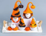 Crochet Halloween patterns Bundle: Crochet Halloween Gnomes with [umpkim and bat, Crochet keychain with bat, Crochet gnome with pumpkin - Image 7