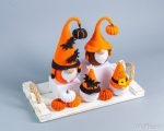 Crochet Halloween patterns Bundle: Crochet Halloween Gnomes with [umpkim and bat, Crochet keychain with bat, Crochet gnome with pumpkin - Image 10