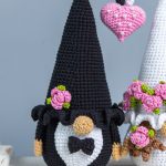 Crochet patterns gnomes groom and bride, Crochet wedding decor pattern, Wedding Crochet gift pattern, Crochet wedding ornaments - Image 4