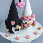 Crochet patterns gnomes groom and bride, Crochet wedding decor pattern, Wedding Crochet gift pattern, Crochet wedding ornaments - Image 10