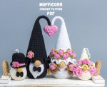 Crochet patterns bundle gnomes groom and bride, Crochet wedding decor pattern, Crochet keychains pattern, Crochet wedding ornaments