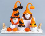 Crochet Halloween patterns Bundle: Crochet Halloween Gnomes with [umpkim and bat, Crochet keychain with bat, Crochet gnome with pumpkin - Image 5