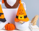 Crochet Halloween patterns Bundle: Crochet Halloween Gnomes with [umpkim and bat, Crochet keychain with bat, Crochet gnome with pumpkin - Image 8