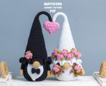 Crochet patterns bundle gnomes groom and bride, Crochet wedding decor pattern, Crochet keychains pattern, Crochet wedding ornaments - Image 6