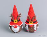 Christmas Crochet patterns Reindeer Gnomes and Christmas tree gnome, Crochet winter gnome pattern, Crochet Christmas ornaments pattern - Image 10