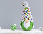 Christmas Crochet patterns Reindeer Gnomes and Christmas tree gnome, Crochet winter gnome pattern, Crochet Christmas ornaments pattern - Image 8