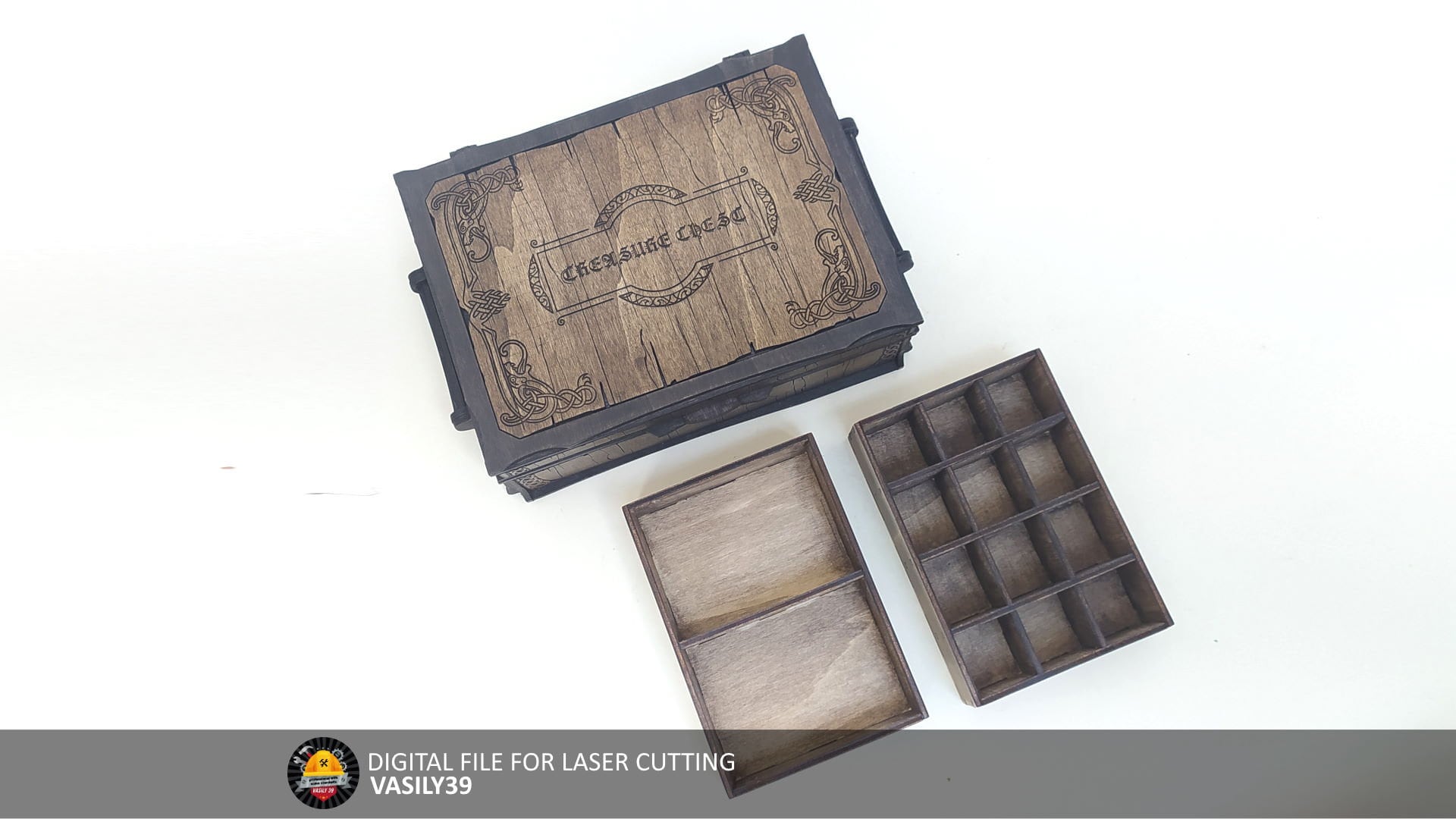 il_fullxfull.5296757550_dv2z.jpg Celtic Jewelry Box Laser Cut Files: SVG, PDF, CDR (Digital Product) - Image 1