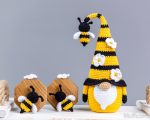 Crochet patterns bundle: Bee gnome, Honey Gnome and Honey Pot, Crochet gnome patterns, Gnome amigurumi pattern, Crochet food pattern - Image 7