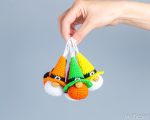 Crochet patterns gnome keychains with witch hat, Crochet Halloween ornaments, Crochet keychain pattern, Halloween amigurumi pattern - Image 9