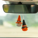 Crochet patterns gnome keychains with witch hat, Crochet Halloween ornaments, Crochet keychain pattern, Halloween amigurumi pattern - Image 4