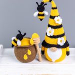 Crochet patterns bundle: Bee gnome, Honey Gnome and Honey Pot, Crochet gnome patterns, Gnome amigurumi pattern, Crochet food pattern - Image 8