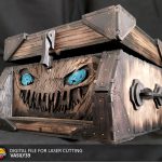 Mimic Chest Laser Cut Files: SVG, PDF, CDR (Digital Product)