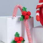 Crochet patterns Christmas gnome with candy cane, Christmas amigurumi gnome pattern, Crochet ornaments, Christmas crochet gnome pattern - Image 7