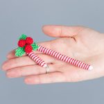 Crochet patterns Christmas gnome with candy cane, Christmas amigurumi gnome pattern, Crochet ornaments, Christmas crochet gnome pattern - Image 10