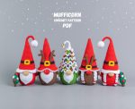 Christmas Crochet patterns Christmas tree gnome, Reindeer Gnome and Santa gnome, Crochet Christmas ornaments pattern, Crochet winter pattern