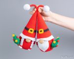 Christmas Crochet patterns Christmas tree gnome, Reindeer Gnome and Santa gnome, Crochet Christmas ornaments pattern, Crochet winter pattern - Image 9
