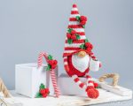 Crochet patterns Christmas gnome with candy cane, Christmas amigurumi gnome pattern, Crochet ornaments, Christmas crochet gnome pattern - Image 5