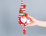 Crochet patterns Christmas gnome with candy cane, Christmas amigurumi gnome pattern, Crochet ornaments, Christmas crochet gnome pattern - Image 6