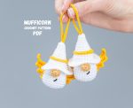 Crochet patterns Gnomes Angels, Plush Crochet keychain amigurumi pattern, Valentines day crochet pattern,  Easy crochet amigurumi pattern - Image 4