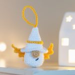 Crochet patterns Gnomes Angels, Plush Crochet keychain amigurumi pattern, Valentines day crochet pattern,  Easy crochet amigurumi pattern - Image 8