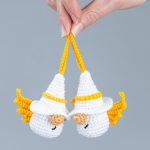 Crochet patterns bundle Gnomes Angels crochet keychains and wizard gnome, Crochet amigurumi pattern, Crochet Valentines day pattern - Image 10