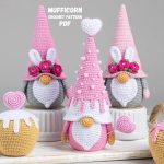 Crochet patterns bundle Easter bunny and crochet Heart gnome pattern, Crochet bunny gnome amigurumi pattern, Crochet Easter gnomes patterns