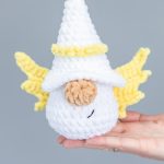 Crochet patterns Gnomes Angels, Plush Crochet keychain amigurumi pattern, Valentines day crochet pattern,  Easy crochet amigurumi pattern - Image 9