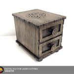 Laser Cut Chest of Drawers SVG, CNC Files (Digital Product)