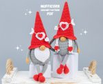 Crochet patterns Valentine gnomes with heart and arrow, Crochet gnomes couple amigurumi pattern, Crochet gnome pattern, Crochet couple gifts