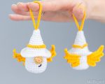 Crochet patterns Gnomes Angels, Plush Crochet keychain amigurumi pattern, Valentines day crochet pattern,  Easy crochet amigurumi pattern - Image 7