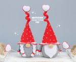 Mufficorn Crochet patterns gnomes with hearts and envelopes, Crochet gnome amigurumi pattern, Crochet valentine gnome patterns - Image 3