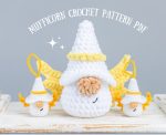 Crochet patterns Gnomes Angels, Plush Crochet keychain amigurumi pattern, Valentines day crochet pattern,  Easy crochet amigurumi pattern