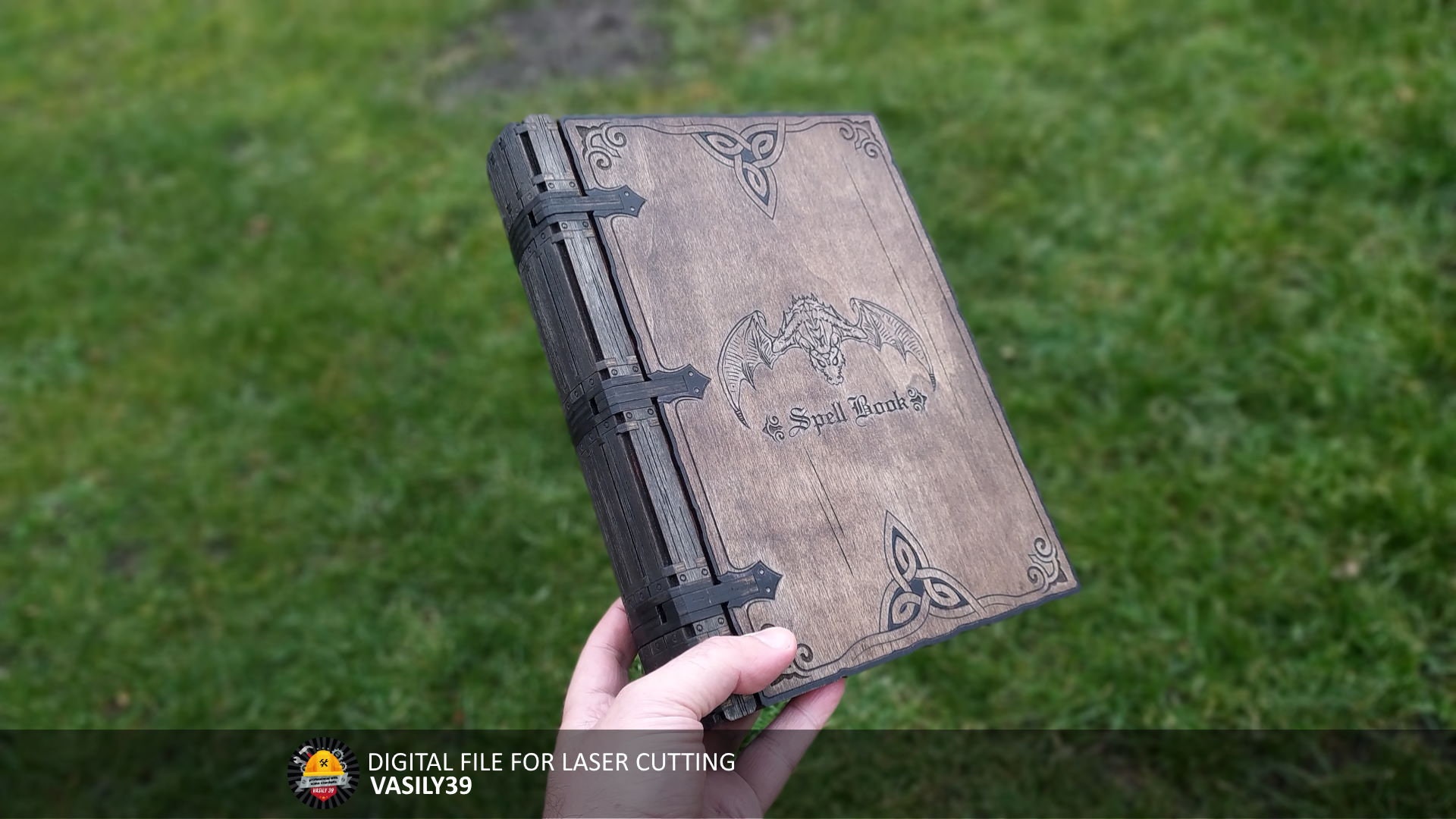 il_fullxfull.5747349831_qxfu.jpg Laser Cut Book Box SVG, CNC Plywood Files (Digital Product) - Image 1