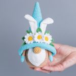 Easter crochet patterns bundle Easter Bunny keychains with Crochet bunny gnomes, Crochet gnome bunny amigurumi pattern, Crochet Easter decor - Image 2