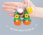 Crochet patterns St Patricks day gnomes keychains, Leprechaun crochet gnomes amigurumi pattern, Fathers day lucky crochet decor pattern - Image 3