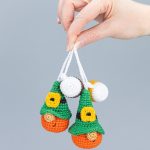 Crochet patterns St Patricks day gnomes keychains, Leprechaun crochet gnomes amigurumi pattern, Fathers day lucky crochet decor pattern - Image 6