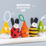Crochet patterns bundle Easter bunny gnomes, Crochet bunny amigurumi pattern, Easter amigurumi bunny pattern, Crochet keychain pattern