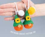 Crochet patterns St Patricks day gnomes keychains, Leprechaun crochet gnomes amigurumi pattern, Fathers day lucky crochet decor pattern