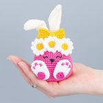 Crochet patterns Easter bunny, Crochet bunny amigurumi pattern, Easter amigurumi bunny pattern with crochet flower, Crochet animals - Image 5