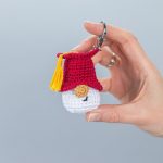 Crochet patterns Mini Graduation gnome keychains, Crochet keychain pattern, Graduation gifts crochet gnome keychain pattern, Crochet gift - Image 5