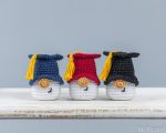 Crochet patterns Mini Graduation gnome keychains, Crochet keychain pattern, Graduation gifts crochet gnome keychain pattern, Crochet gift - Image 8